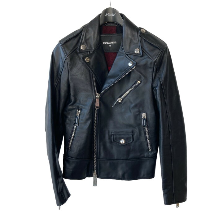 楽天市場】【中古】DSQUARED2 ダブル ライダースジャケット ブラック  