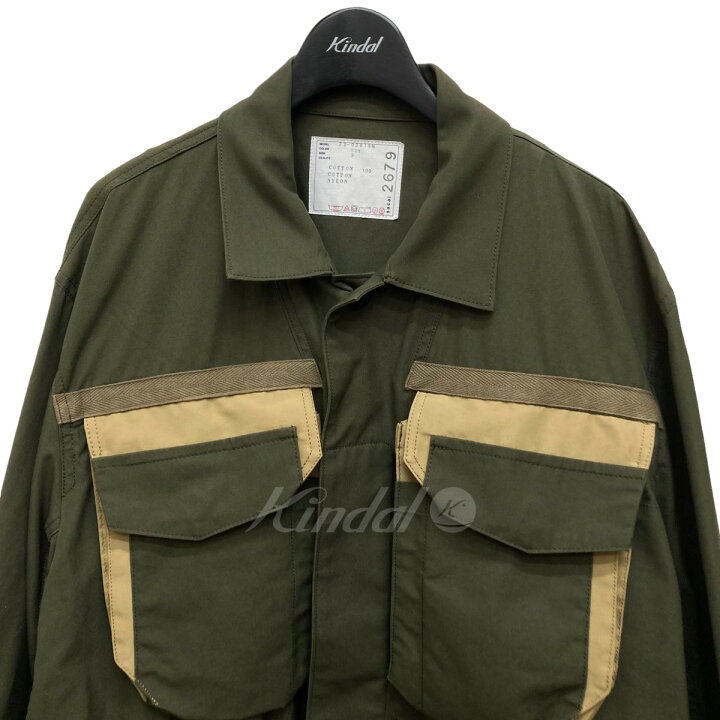 楽天市場】【中古】sacai 22SS Cotton Weather Mix Blouson ブルゾン 