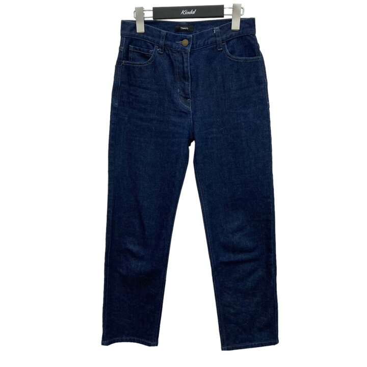 楽天市場】【中古】Theory テーパードデニムパンツ 3160600 インディゴ 