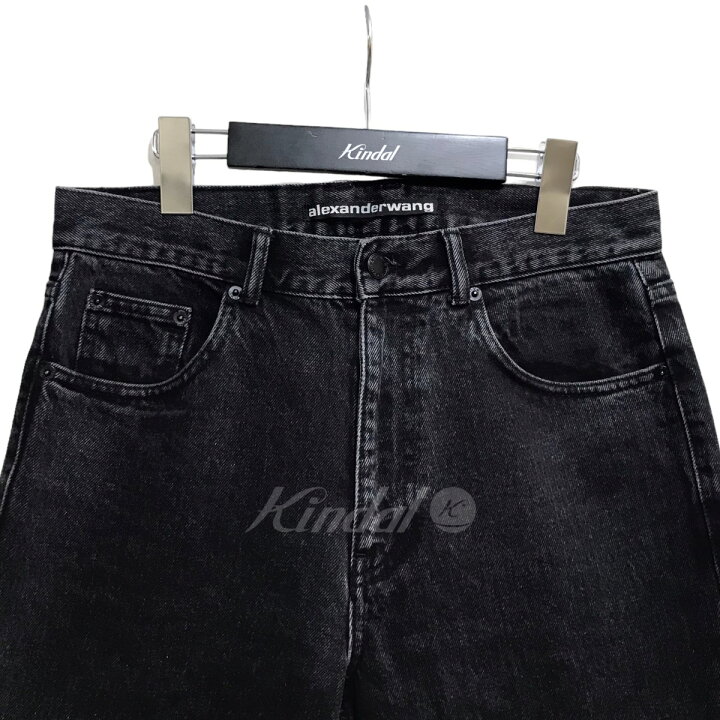 楽天市場】【中古】ALEXANDER WANGブラックデニムパンツ ブラック 