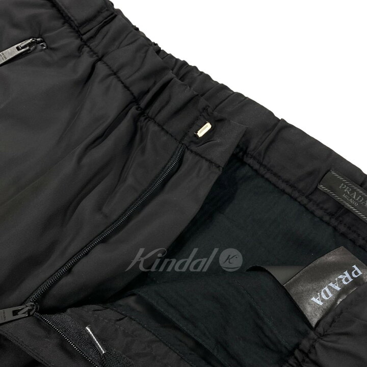 楽天市場】【中古】PRADA2018SS ナイロンイージーパンツ ブラック 