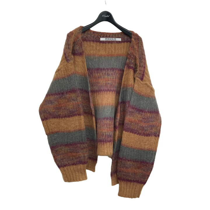 楽天市場】【中古】PERVERZE「Stripe Mohair Wide Cardigan  