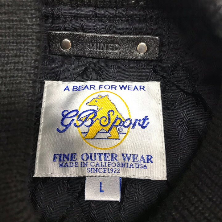 楽天市場】【中古】MINEDENIM ×GB SPORTS スタジャン ブラック サイズ 