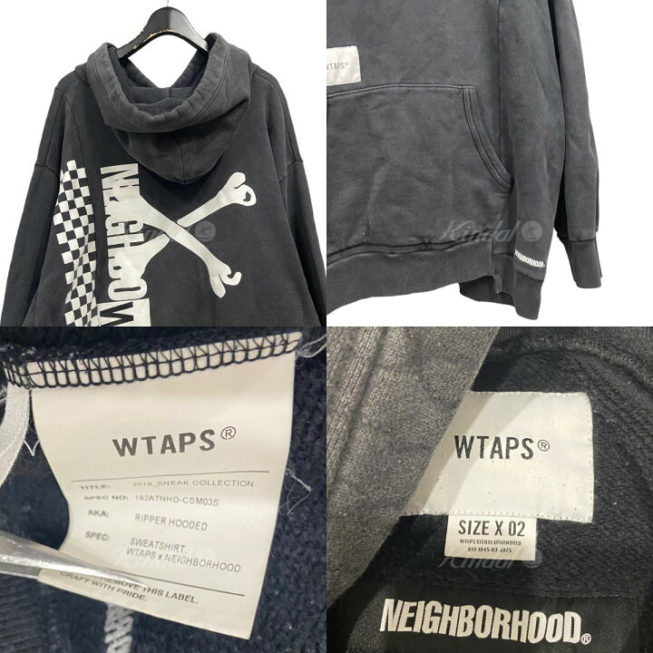 楽天市場】【中古】WTAPS×NEIGHBORHOOD19AW ｢RIPPER HOODED SWEATSHIRT 