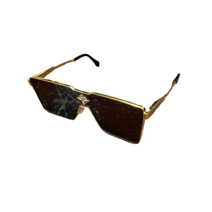 楽天市場】【中古】LOUIS VUITTONサングラス ブラック×ゴールド サイズ 