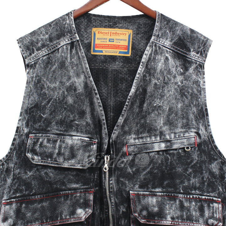 楽天市場】【中古】DIESEL by Glenn Martens23AW D-Samp DENIM VEST 