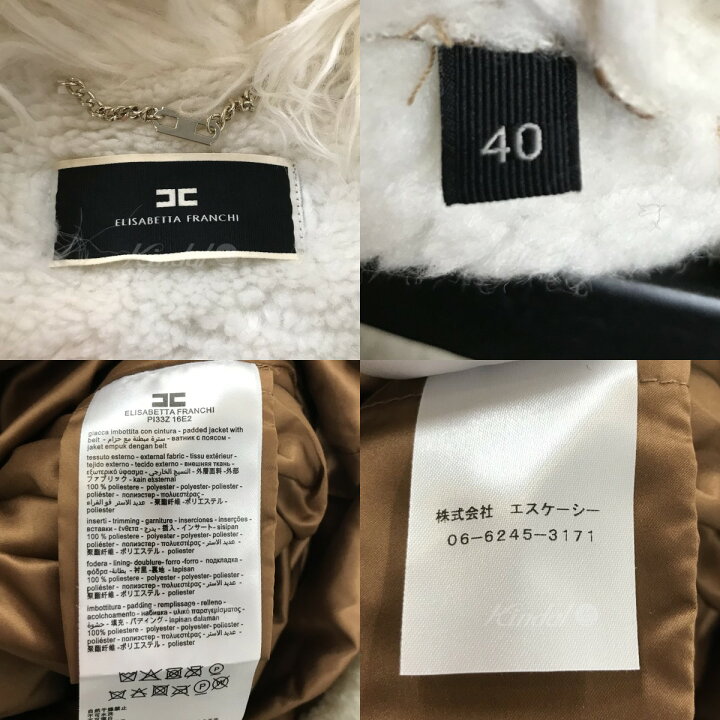 楽天市場】【中古】ELISABETTA FRANCHI21AW「Padded voile and faux 