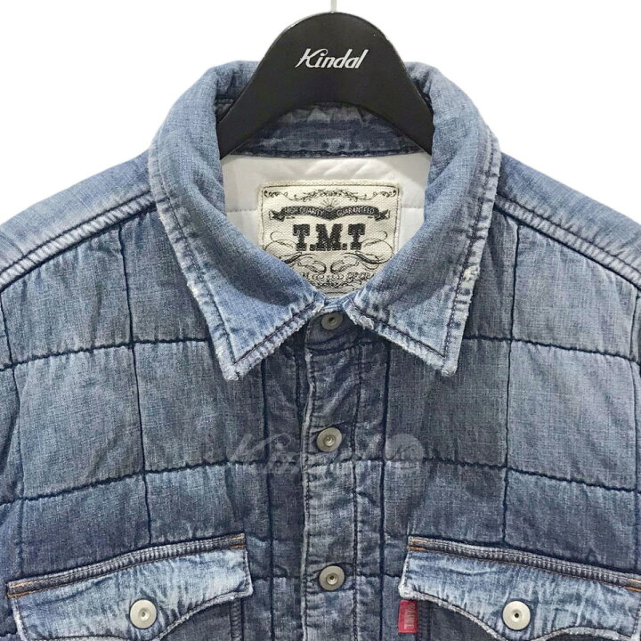 楽天市場】【中古】TMTダメージ加工デニム中綿ジャケット TJK-F2203  