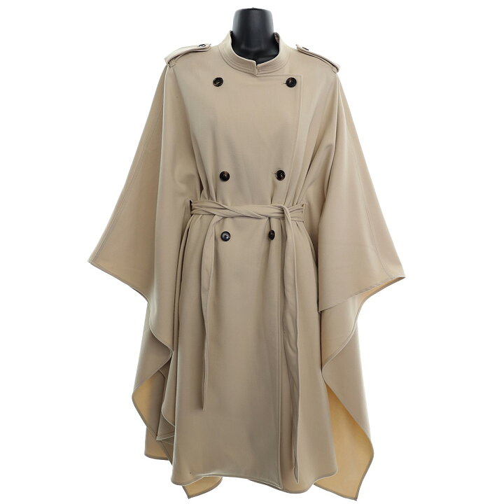 楽天市場】【中古】lourenスタンドカラービッグケープコート  
