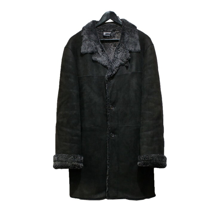 楽天市場】【中古】PRADA ラムレザームートンコート ブラック サイズ  