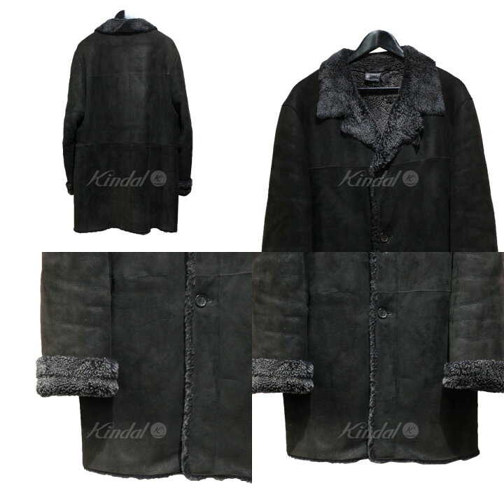楽天市場】【中古】PRADA ラムレザームートンコート ブラック サイズ 