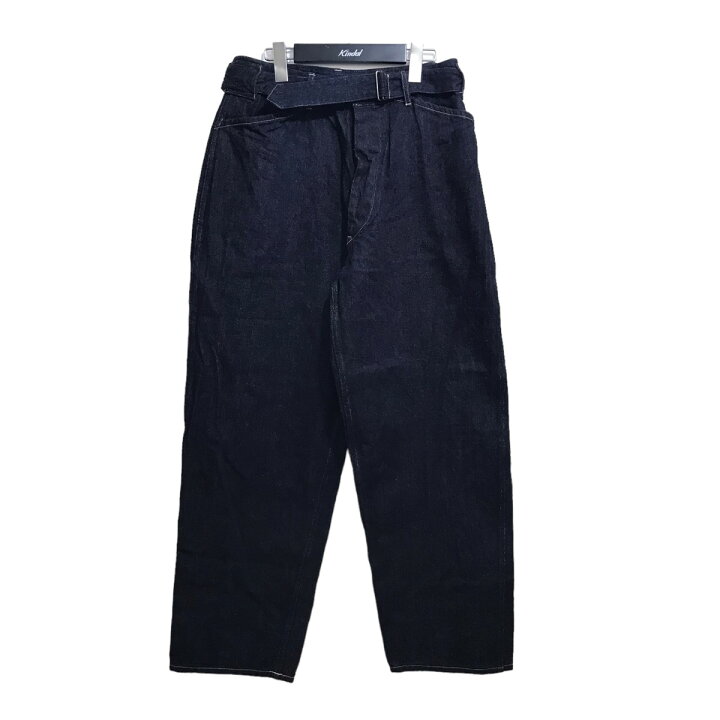 楽天市場】【中古】COMOLI 23AW デニムベルテッドパンツ Y03-03001 