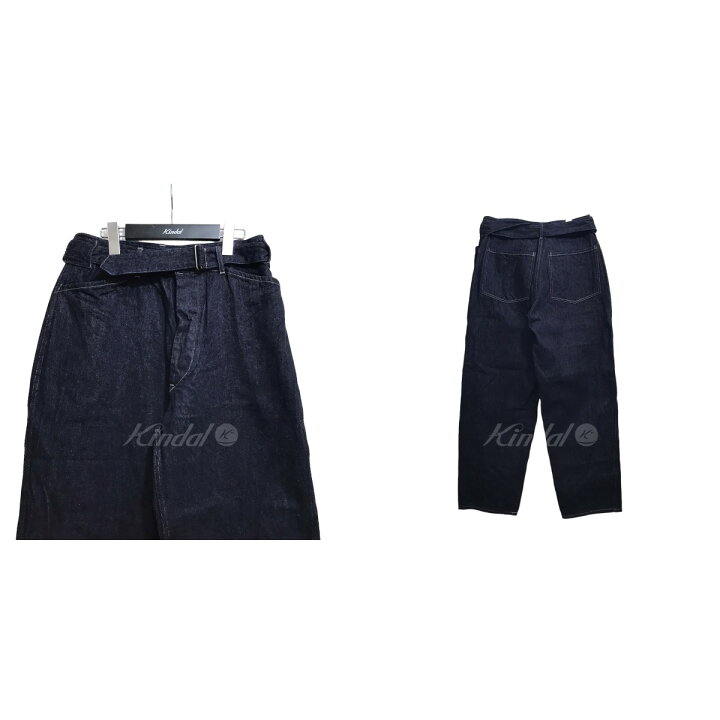 楽天市場】【中古】COMOLI 23AW デニムベルテッドパンツ Y03-03001 