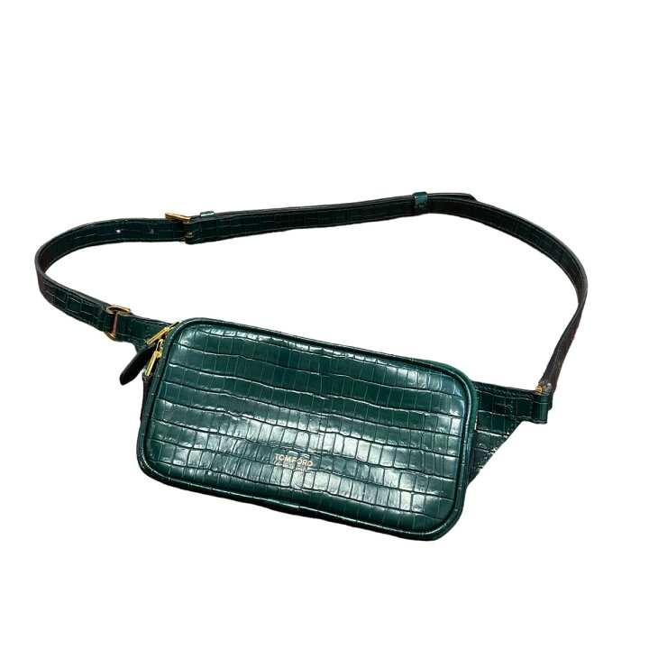 楽天市場】【中古】TOM FORDクロコ型押しショルダーバッグ グリーン 