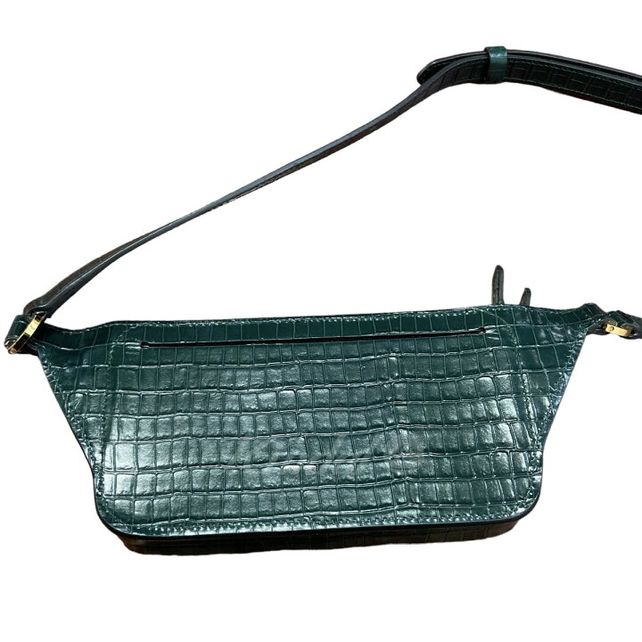 楽天市場】【中古】TOM FORDクロコ型押しショルダーバッグ グリーン 