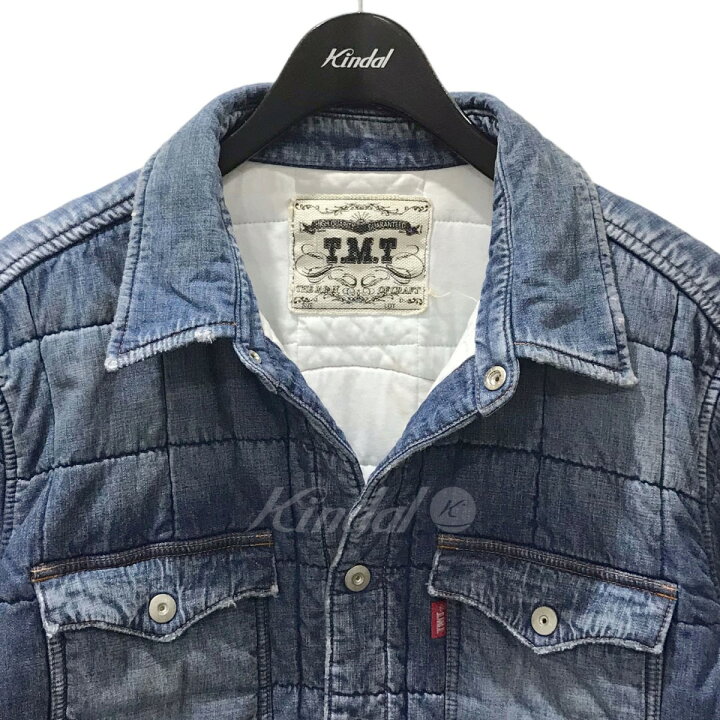 楽天市場】【中古】TMTダメージ加工デニム中綿ジャケット TJK-F2203  