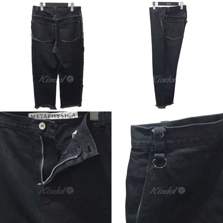 楽天市場】【中古】METAPHYSICAカットオフデニムパンツ ブラック 
