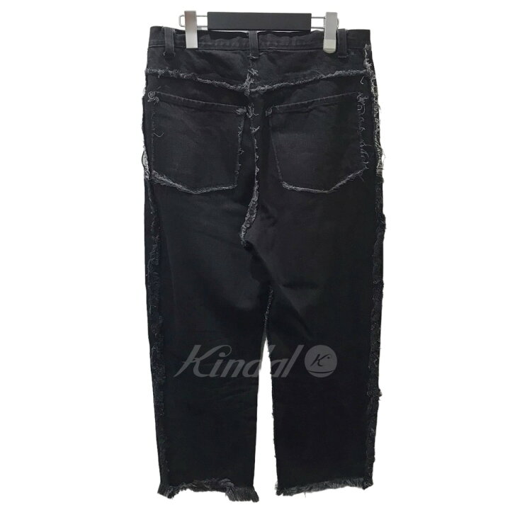 楽天市場】【中古】METAPHYSICAカットオフデニムパンツ ブラック 