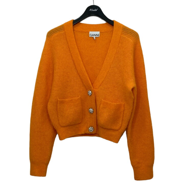 楽天市場】【中古】GANNI ビジューニットカーディガン 2536 オレンジ  