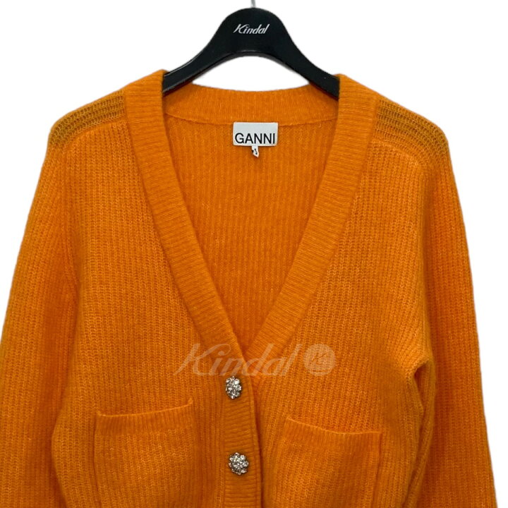 楽天市場】【中古】GANNI ビジューニットカーディガン 2536 オレンジ  