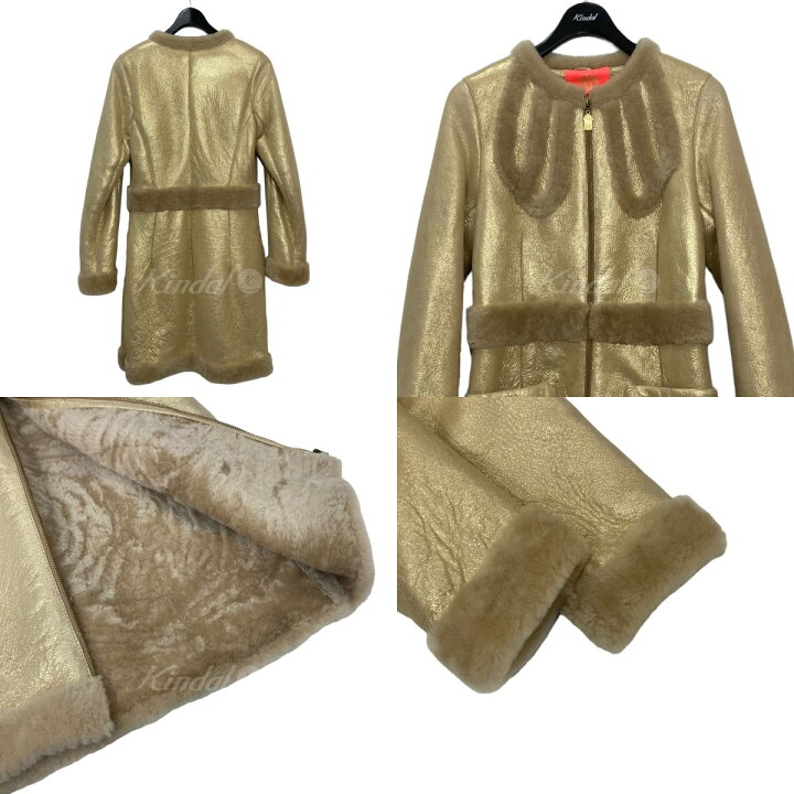 楽天市場】【中古】MANOUSH ノーカラームートンコート RN117879  