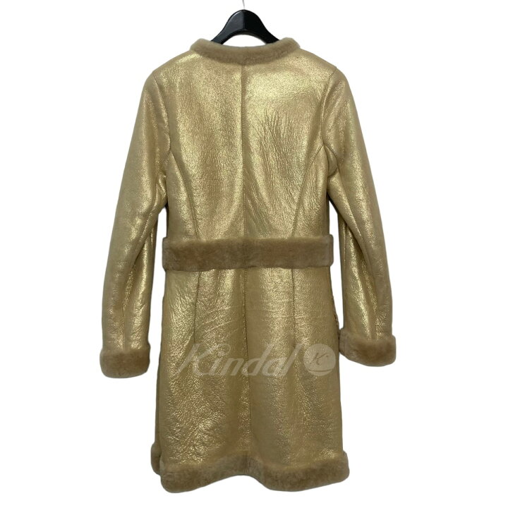 楽天市場】【中古】MANOUSH ノーカラームートンコート RN117879 