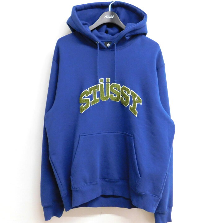 楽天市場】【中古】Stussy アーチロゴパーカー ブルー サイズ：L  