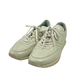 【中古】AURALEE ×New Balanceレザー ローカットスニーカー グレー サイズ：6(24cm)【価格見直し】