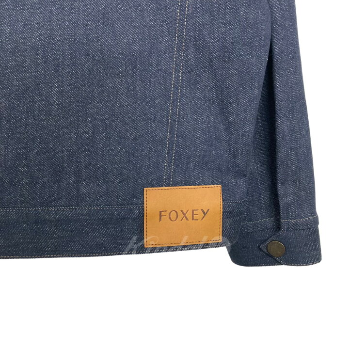楽天市場】【中古】FOXEY Mink．デニムジャケット インディゴ サイズ 