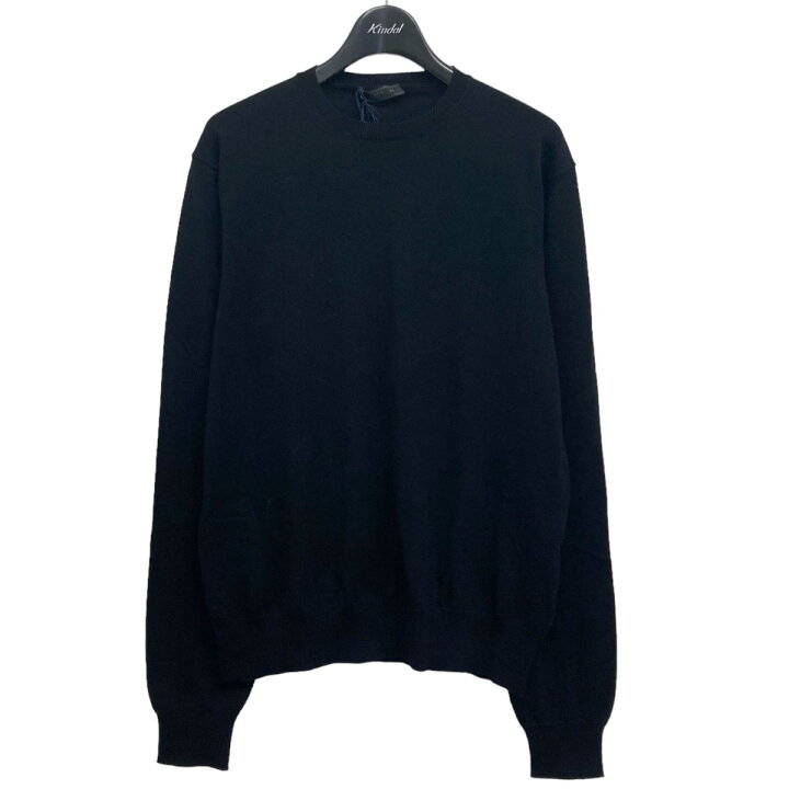 楽天市場】【中古】PRADA クルーネックコットンニット ブラック サイズ 