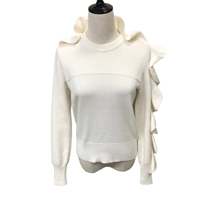 楽天市場】【中古】ALEXANDER McQUEENフリルニット 667763 ホワイト  