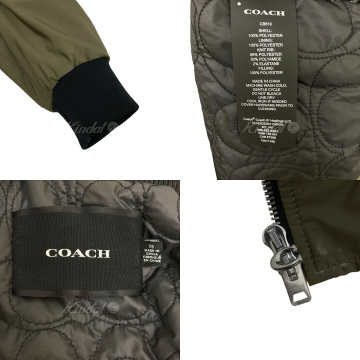 楽天市場】【中古】COACH MA-1ジャケット CB619 オリーブ サイズ：XS 