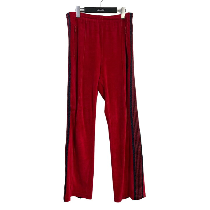 楽天市場】【中古】Needles×VELVETベロアトラックパンツ レッド サイズ  