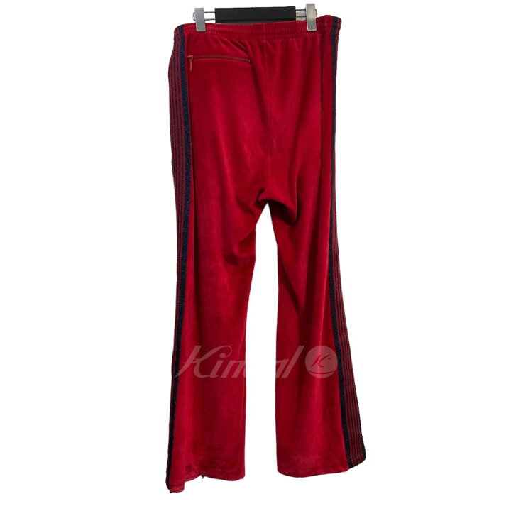 楽天市場】【中古】Needles×VELVETベロアトラックパンツ レッド サイズ 