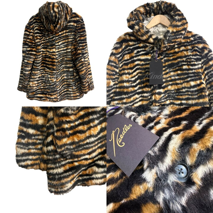 楽天市場】【中古】Needles19AW Hooded Coat-Acrylic Fur／Tiger  