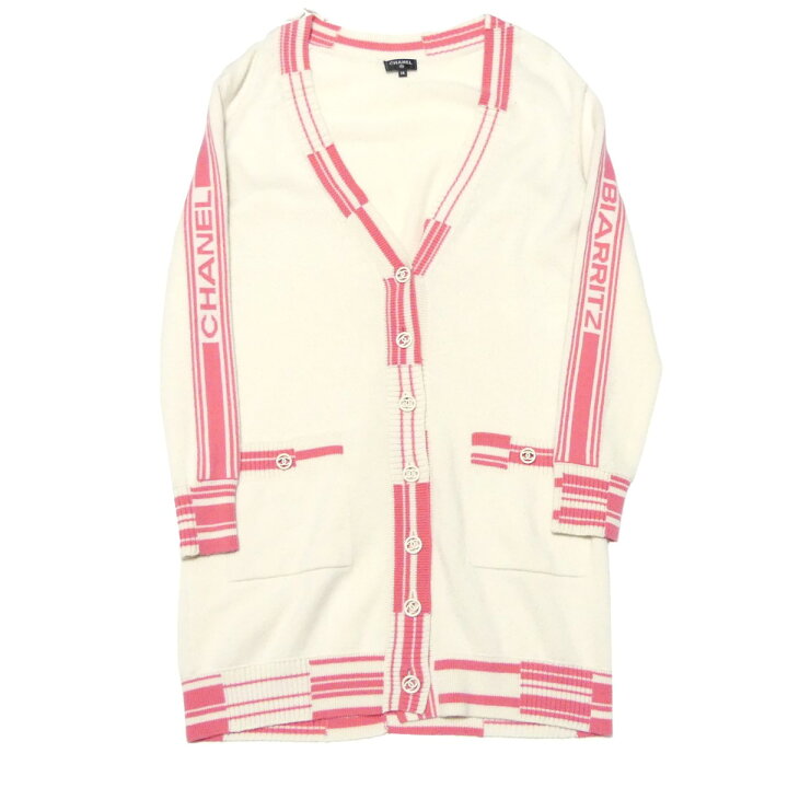 楽天市場】【中古】CHANELココボタン カシミヤ ロング カーディガン  