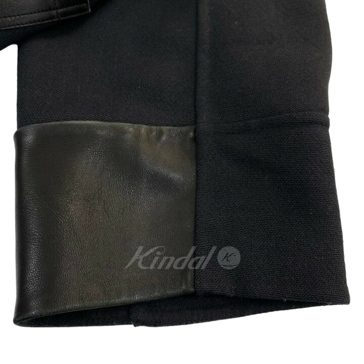 楽天市場】【中古】DRAWER ウールケヌキレザーポケットコート ネイビー  