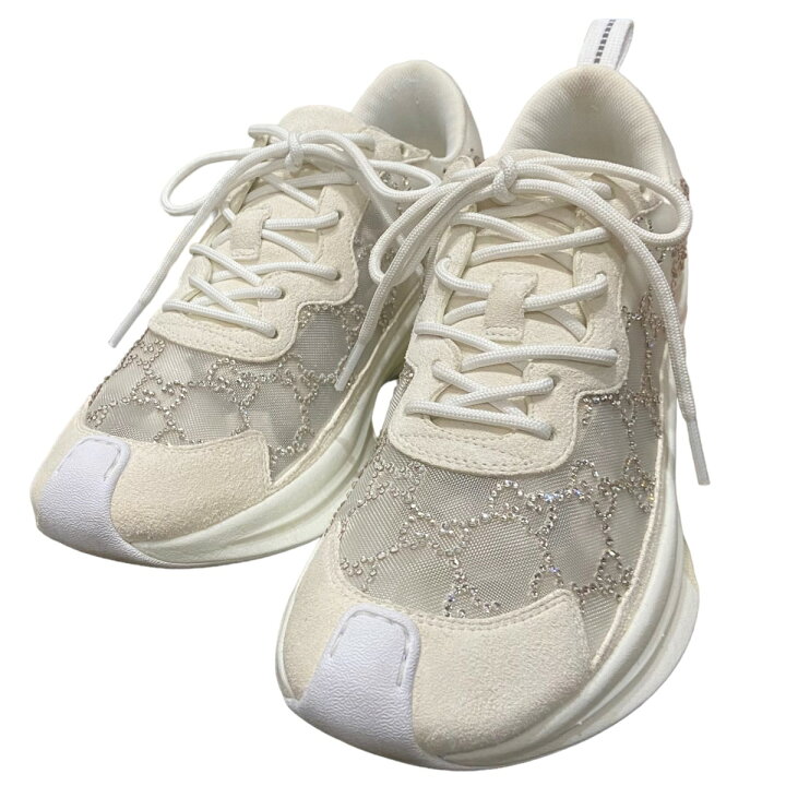 楽天市場】【中古】GUCCI 「GUCCI RUN」GGクリスタルスニーカー 