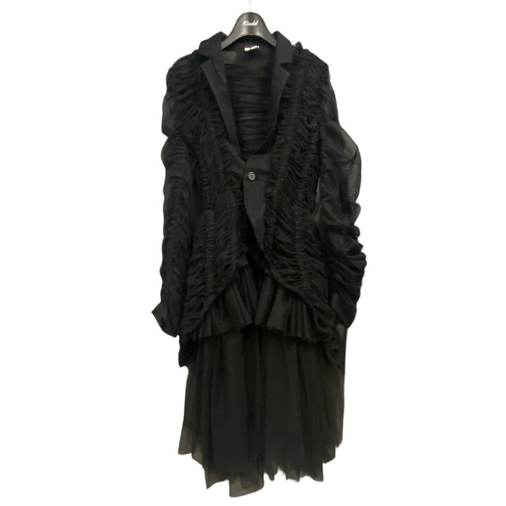 楽天市場】【中古】noir kei ninomiya チュールコート ブラック サイズ 