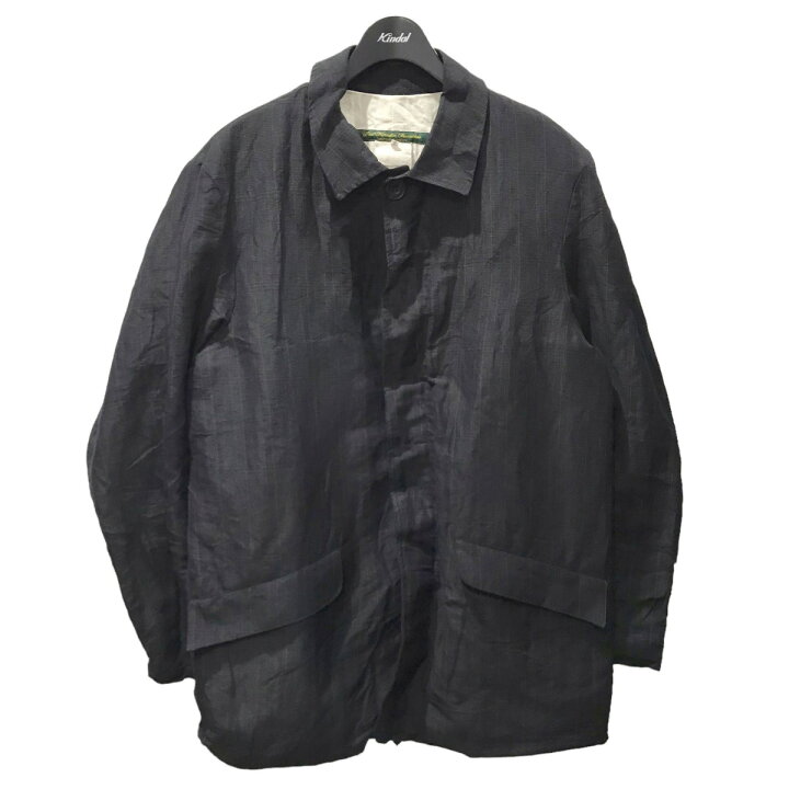 楽天市場】【中古】PAUL HARNDENリネンウールチェック柄コート Mac 