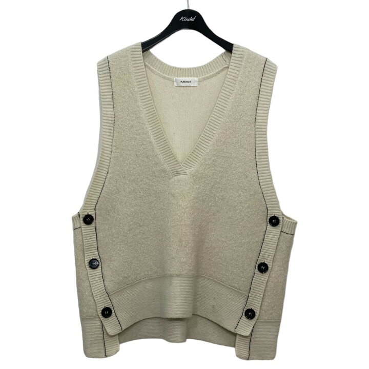 楽天市場】【中古】machatt サイドボタンニットベスト アイボリー  