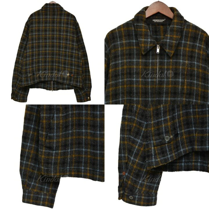 楽天市場】【中古】UNDER COVER 縮絨Wブルゾン CK ウールチェック  