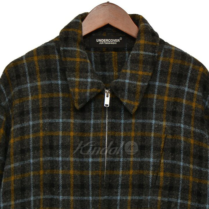 楽天市場】【中古】UNDER COVER 縮絨Wブルゾン CK ウールチェック  