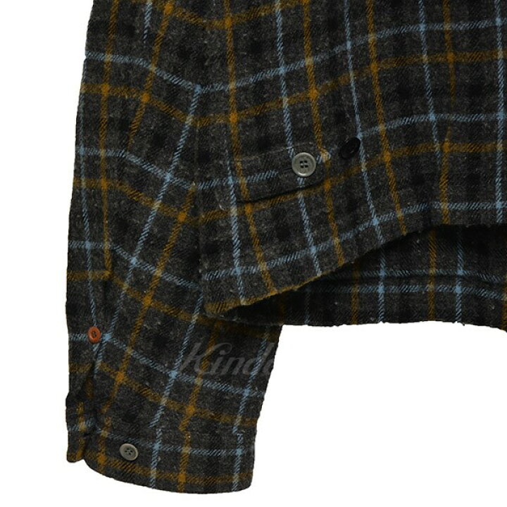 楽天市場】【中古】UNDER COVER 縮絨Wブルゾン CK ウールチェック  