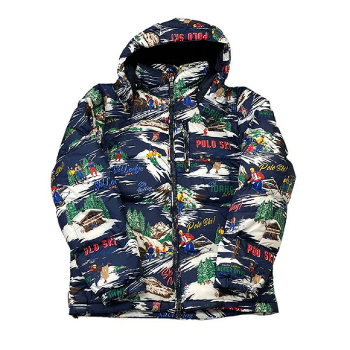 楽天市場】【中古】POLO RALPH LAUREN POLO SKI 総柄 ダウンジャケット 