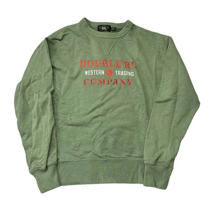 楽天市場】【中古】RRL ロゴ プリント スウェット オリーブ サイズ：L 