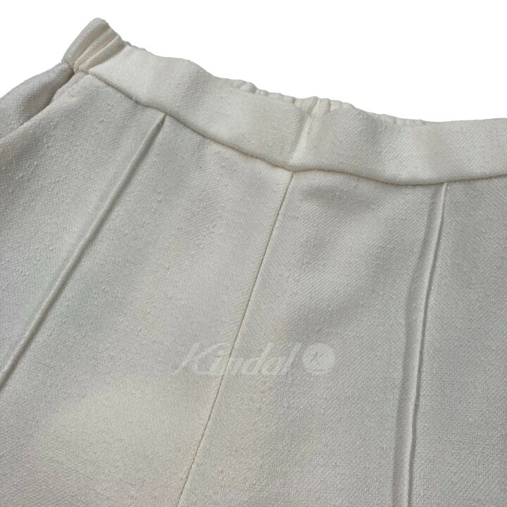 楽天市場】【中古】yoriツイードライクピンタックパンツ アイボリー 