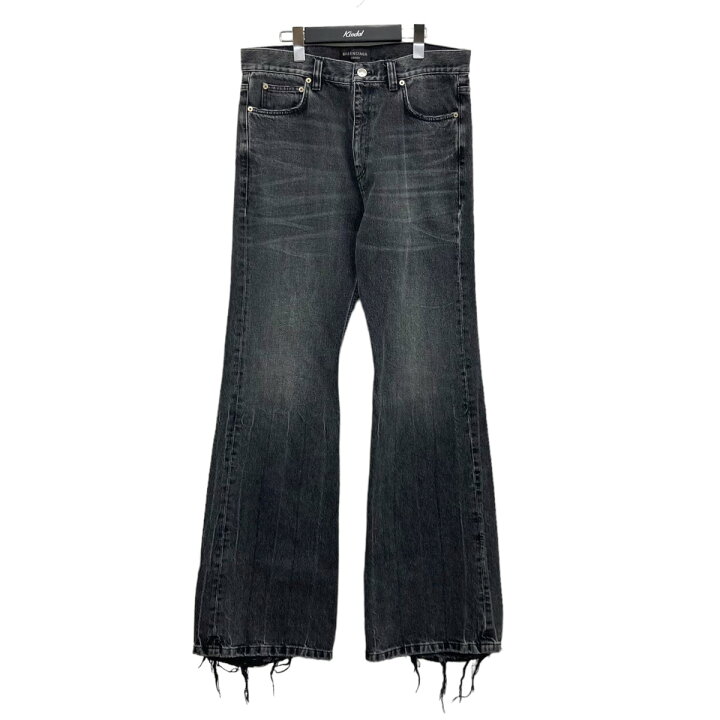 楽天市場】【中古】BALENCIAGAフレアデニムパンツ グレー サイズ：S 