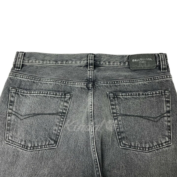 楽天市場】【中古】BALENCIAGAフレアデニムパンツ グレー サイズ：S  