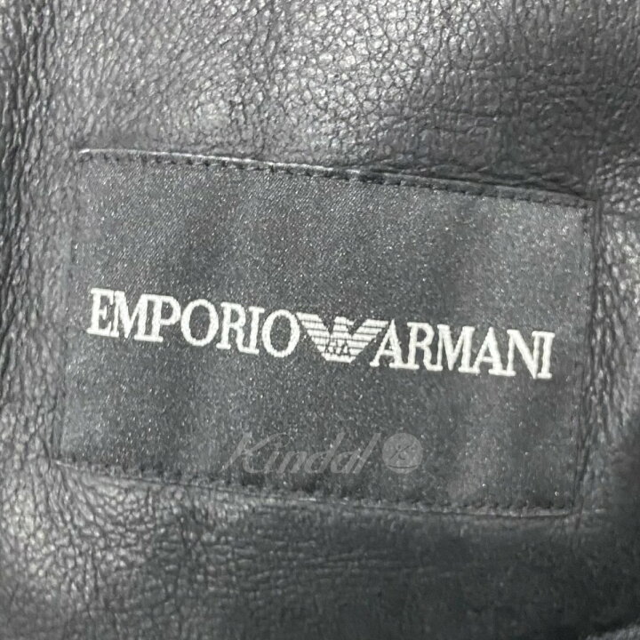 楽天市場】【中古】EMPORIO ARMANI ハラコパネルレザージャケット 